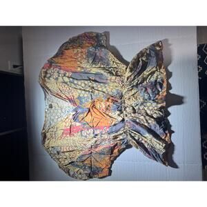 Lascana for Venus Women’s XL Ruched Animal Print Blouse